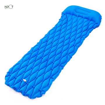 NPOT China factory supply sleeping pad insulated inflatable camping mat sleeping pad inflatable with Pillow